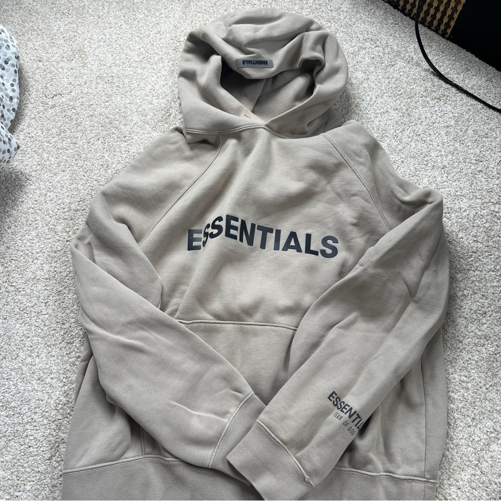 Essentials Beige Hoodie